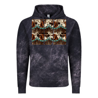 Cloud Black Longhorn Cow Pattern Vintage Hoodie - CowhideDigitalArt