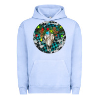 Pigment Grape Ice Bull Skull Christmas Urban Hoodie - RanaPortraitStore