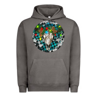 Pigment Tornado Bull Skull Christmas Urban Hoodie - RanaPortraitStore