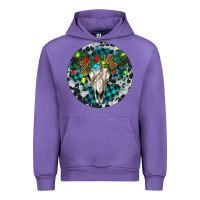 Tulip Bull Skull Christmas Urban Hoodie - RanaPortraitStore