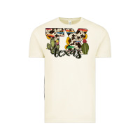 Texas State Cowhide Serape Cactus Vintage Tee | Teevron