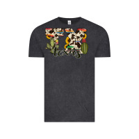 Vintage Black texas state cowhide serape cactus Vintage Tee - RanaPortraitStore