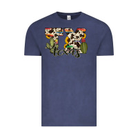 Vintage Denim texas state cowhide serape cactus Vintage Tee - RanaPortraitStore