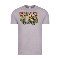 Vintage Zinc texas state cowhide serape cactus Vintage Tee - RanaPortraitStore