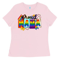 Bubblegum Pink Proud mama Mother's Day Ladies Tee - FaDigitalArtStudio