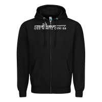 Black uss nimitz navy supercarrier aircraft carrier gift Zipper Hoodie - DesigneFamous