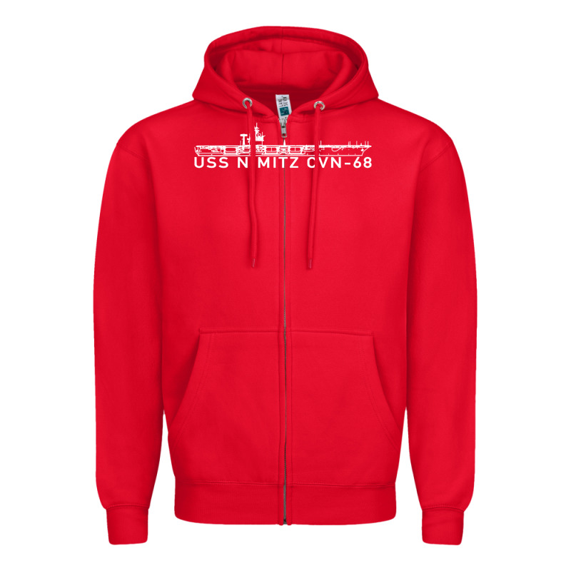 Uss Nimitz Navy Supercarrier Aircraft Carrier Gift Zipper Hoodie by DesigneFamous | Teevron