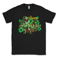 Black Happy St. Patrick's Day T-Rex Classic Tee - HowdyJamesFarm