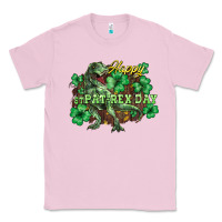 Bubblegum Pink Happy St. Patrick's Day T-Rex Classic Tee - HowdyJamesFarm