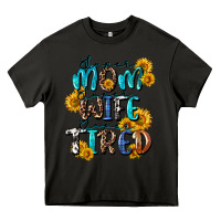 Asphalt Super mom super wife super tired Heavy Core Tee - CowGirlArtShop