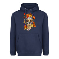 Navy Sorta sweet sorta spooky Heavyweight Hoodie - RanaPortraitStore