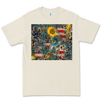 Bone America Flag Leopard Gemstone Sunflower Premium Tee - CowCowDesign