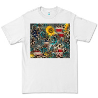 White America Flag Leopard Gemstone Sunflower Premium Tee - CowCowDesign