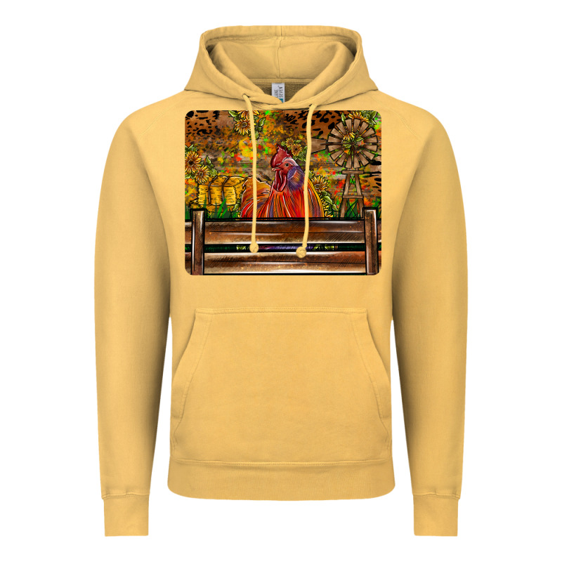 Farm Life Rooster Vintage Hoodie by CowhideDigitalArt | Teevron