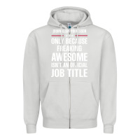 Dove Grey gift for freaking awesome journalism professor Zipper Hoodie - DesigneFamous