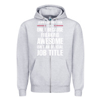 Heather Grey gift for freaking awesome journalism professor Zipper Hoodie - DesigneFamous