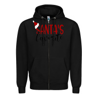 Black Santa's Favorite Ho Zipper Hoodie - DesigneFamous