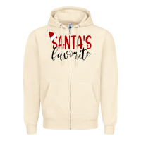 Sandshell Santa's Favorite Ho Zipper Hoodie - DesigneFamous