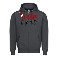 Smoke Santa's Favorite Ho Zipper Hoodie - DesigneFamous
