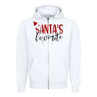 Santa's Favorite Ho Zipper Hoodie | Teevron