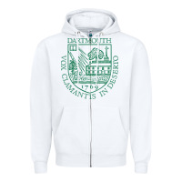 White The Dartmouth, College Zipper Hoodie - DesigneFamous