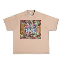 Burro Easter bunny with floral wreath and leopard Urban Heavy Tee - RanaPortraitStore