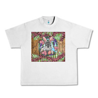 Lunar Rock Easter bunny with floral wreath and leopard Urban Heavy Tee - RanaPortraitStore