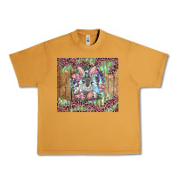 Peanut Butter Easter bunny with floral wreath and leopard Urban Heavy Tee - RanaPortraitStore