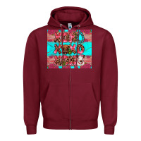 Burgundy xoxo calf heifer Zipper Hoodie - JahusDesignShop
