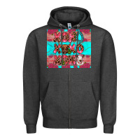 Charcoal Heather xoxo calf heifer Zipper Hoodie - JahusDesignShop
