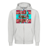 Dove Grey xoxo calf heifer Zipper Hoodie - JahusDesignShop