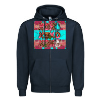 Navy xoxo calf heifer Zipper Hoodie - JahusDesignShop