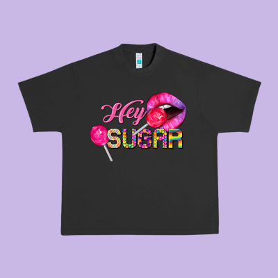 Hey Sugar Valentine's Day Urban Heavy Tee Designed By Fadigitalartstudio