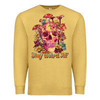 Antique Gold stay weird af Premium Sweatshirt - RanaPortraitStore