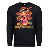 Black stay weird af Premium Sweatshirt - RanaPortraitStore