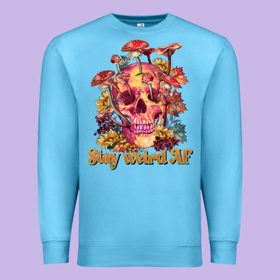 Stay Weird Af Premium Sweatshirt Designed By Ranaportraitstore