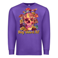 Purple stay weird af Premium Sweatshirt - RanaPortraitStore