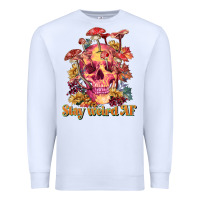 White stay weird af Premium Sweatshirt - RanaPortraitStore