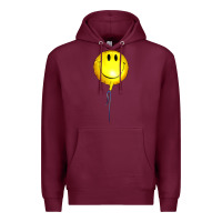 Burgundy Balloon smile Premium Hoodie - Artiststas