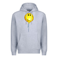 Heather Grey Balloon smile Premium Hoodie - Artiststas