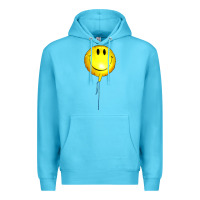 Ocean Blue Balloon smile Premium Hoodie - Artiststas