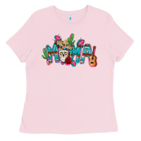 Bubblegum Pink Mexican mama Mother's Day Ladies Tee - FaDigitalArtStudio