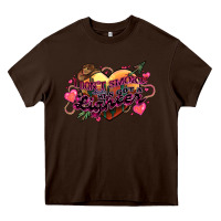 Chocolate Brown I don't smoke but he's got a lighter Heavy Core Tee - HowdyJamesFarm