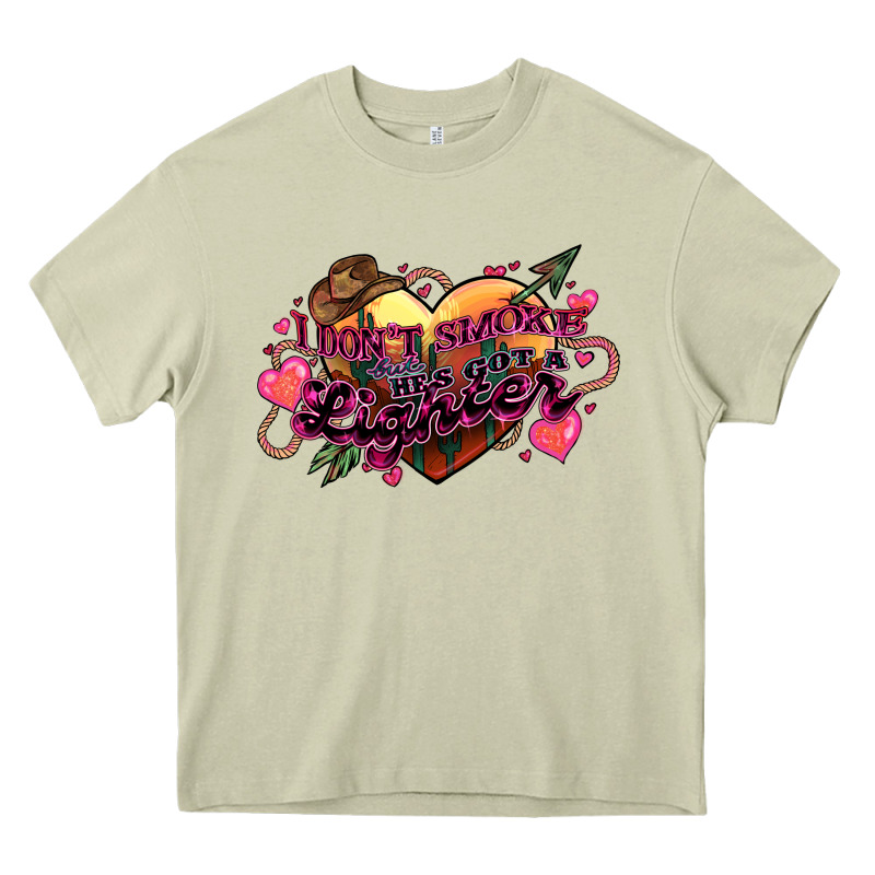 I Don't Smoke But He's Got A Lighter Heavy Core Tee by HowdyJamesFarm | Teevron