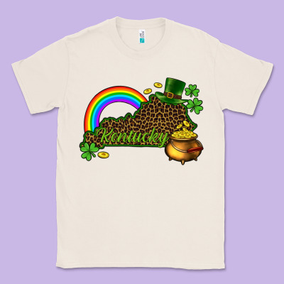 Kentucky Map St.patricks Classic Tee Designed By Cowgirlartshop