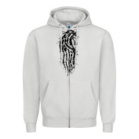 Dove Grey horse of rohan active Zipper Hoodie - DesigneFamous