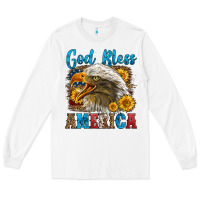 White God Bless America Long Sleeve Tee - LillyAllenDesigns
