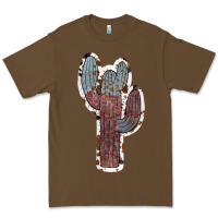 Cacao Cowhide Old Cactus Premium Tee - RanaPortraitStore
