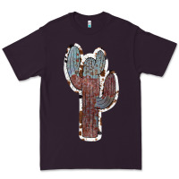 Plum Cowhide Old Cactus Premium Tee - RanaPortraitStore