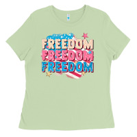 Matcha Freedom freedom freedom Ladies Tee - FaDigitalArtStudio